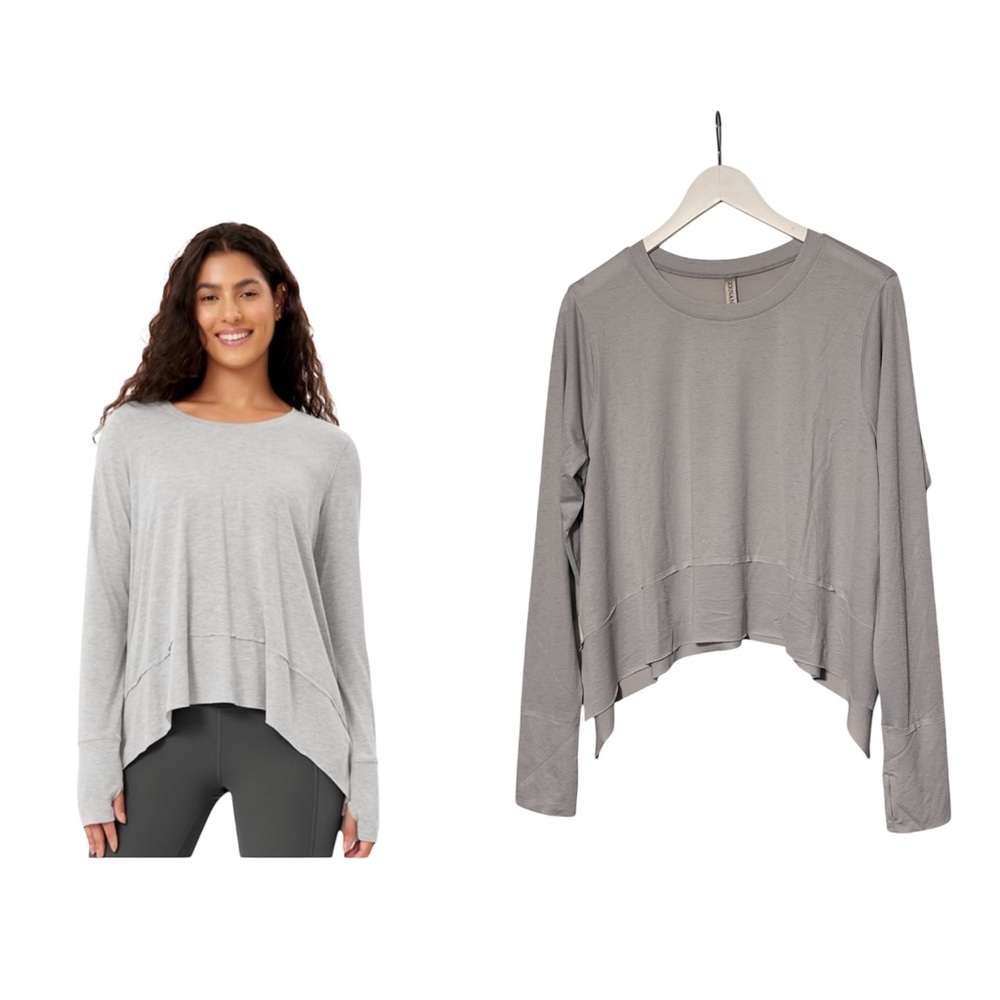 Zenana Outfitters Light Gray Women's Crop Top